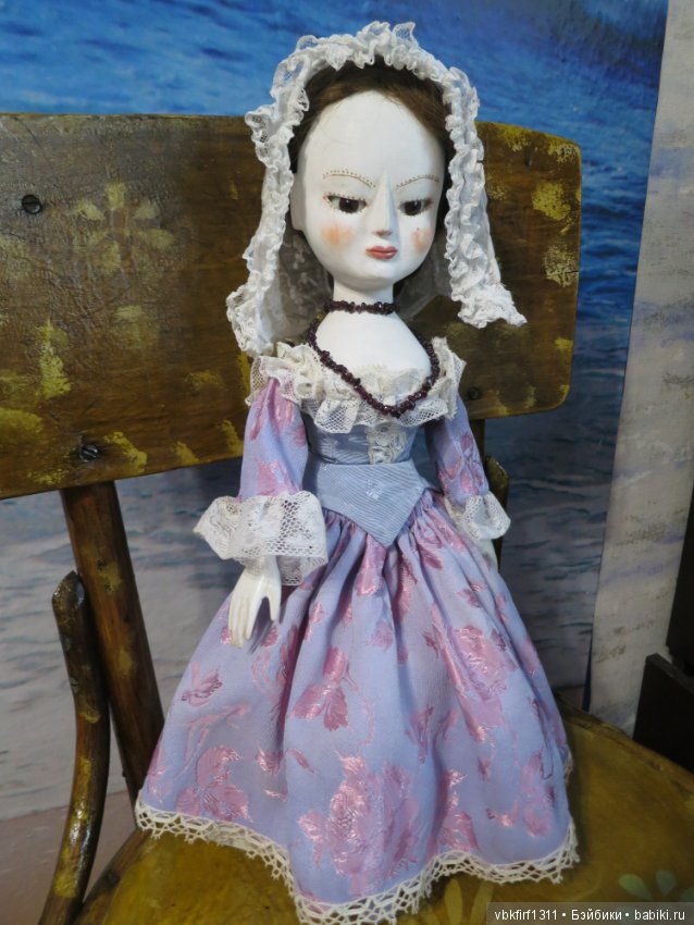Queen Anne Style Doll - мой образ деревянных кукол 16-18 века