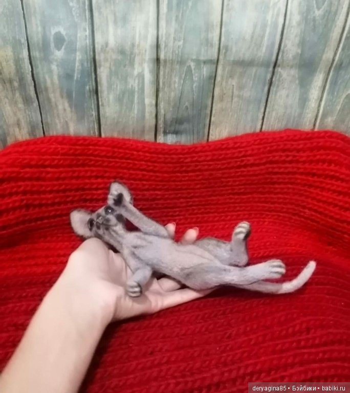 Сфинкс — Валяные игрушки из шерсти: сухое валяние