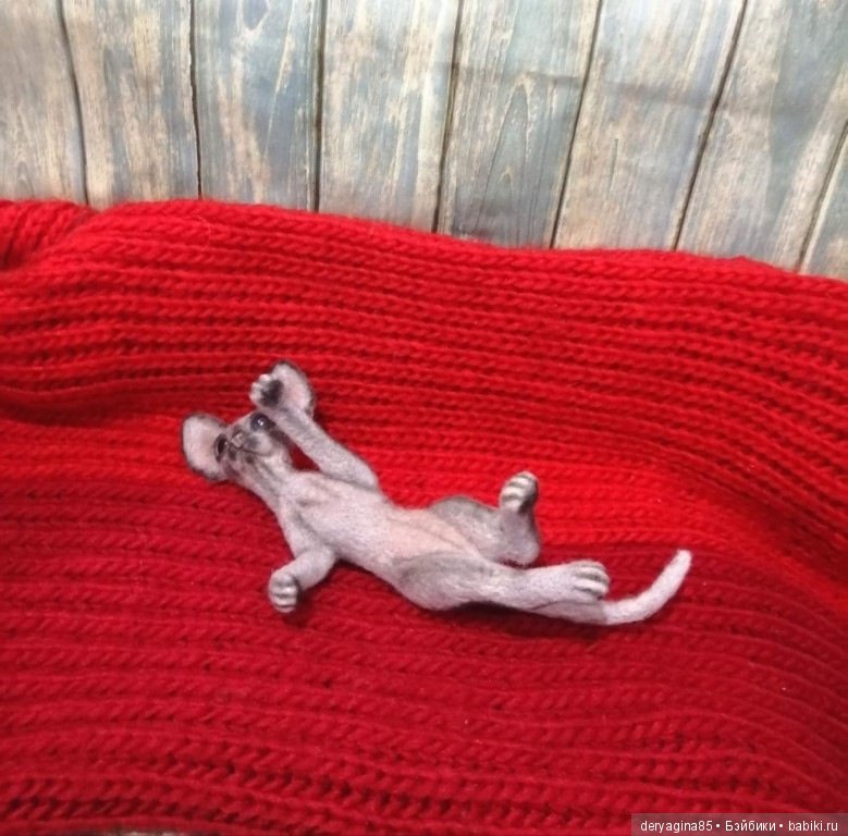 Сфинкс — Валяные игрушки из шерсти: сухое валяние