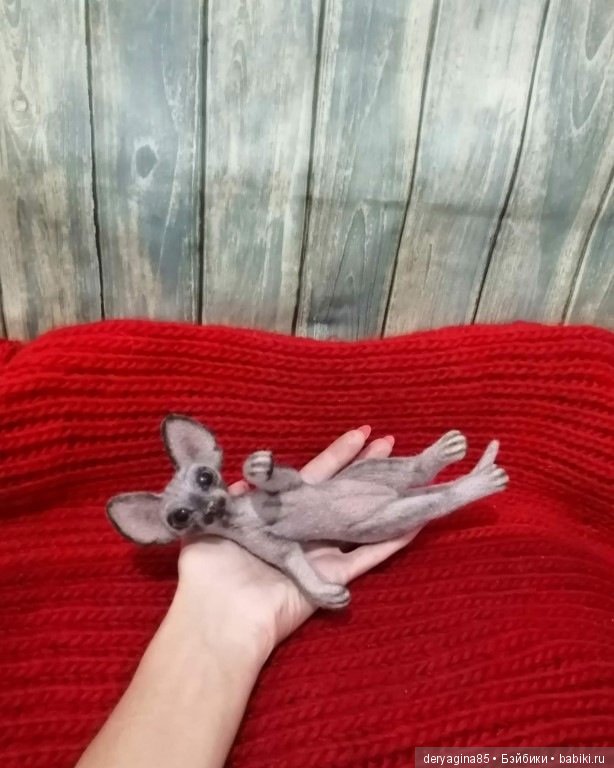 Сфинкс — Валяные игрушки из шерсти: сухое валяние