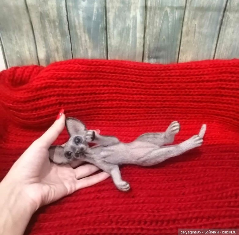 Сфинкс — Валяные игрушки из шерсти: сухое валяние