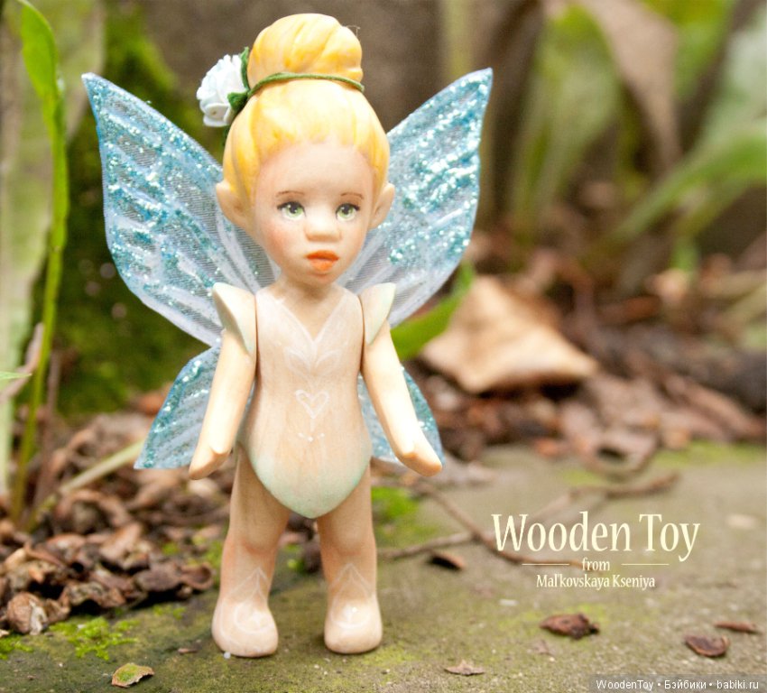 Лесная деревянная фея — Авторские игрушки из дерева: резьба (фото 2)