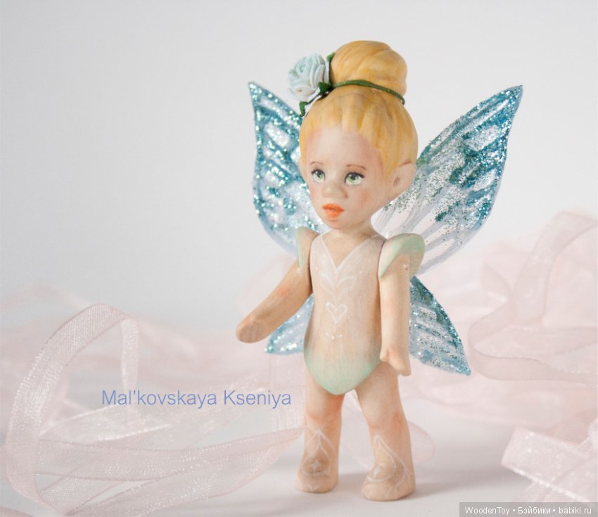 Лесная деревянная фея — Авторские игрушки из дерева: резьба (фото 6)