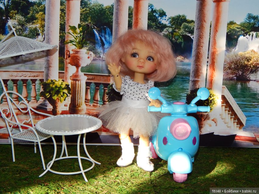 Ника и мопед — Куклы Nikki Britt (Никки Бритт): авторские BJD (БЖД) (фото 9)