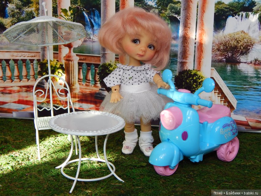 Ника и мопед — Куклы Nikki Britt (Никки Бритт): авторские BJD (БЖД) (фото 7)