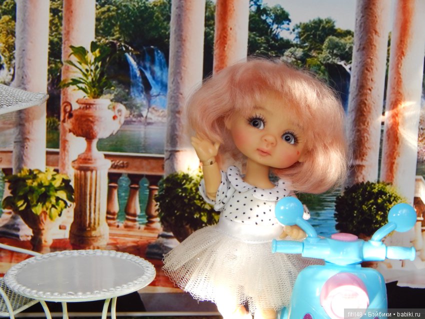 Ника и мопед — Куклы Nikki Britt (Никки Бритт): авторские BJD (БЖД) (фото 10)