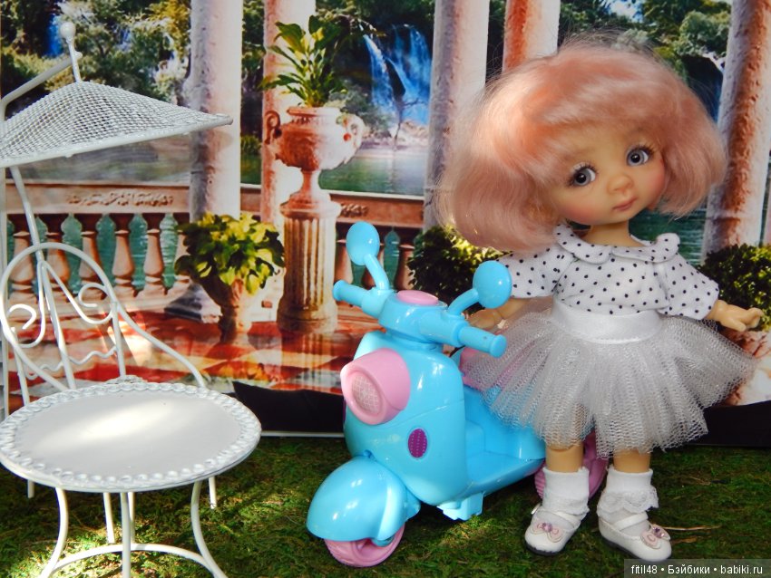 Ника и мопед — Куклы Nikki Britt (Никки Бритт): авторские BJD (БЖД) (фото 4)