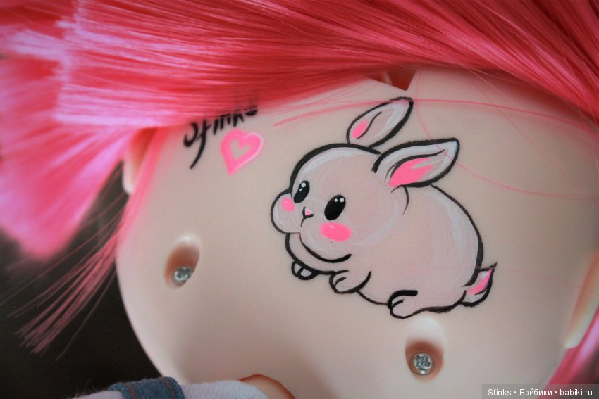 Банни. Кастом Блайз ТБЛ — ООАК и репейнт игровых кукол: Bratz (фото 9)
