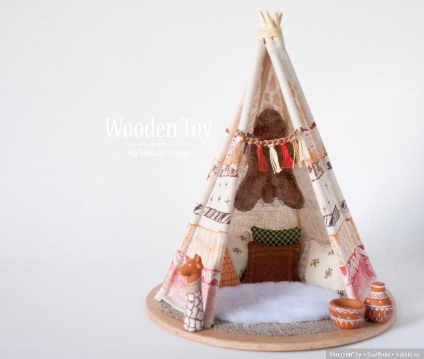 Деревянная Муна из племени индейцев