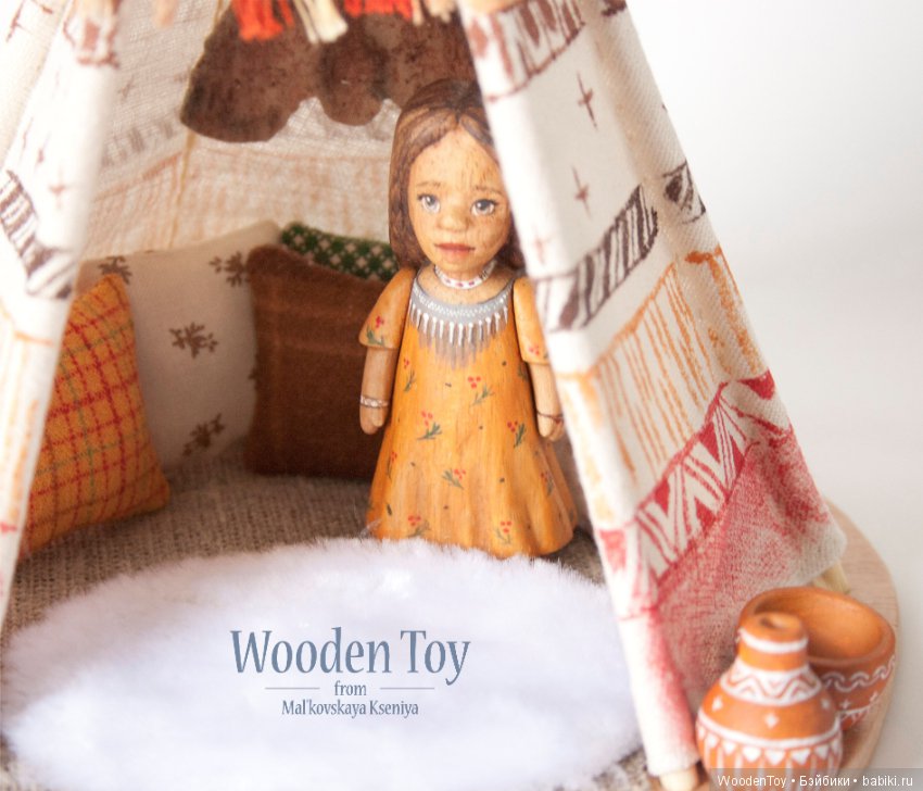 Деревянная Муна из племени индейцев (фото 4)