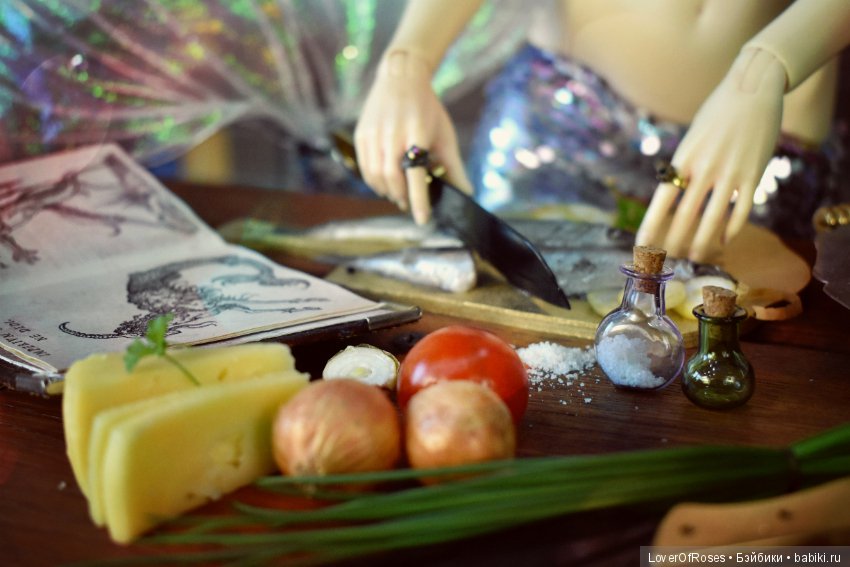 Русалка жарит рыбу — Фотоистории с куклами BJD (БЖД): сериалы (фото 10)