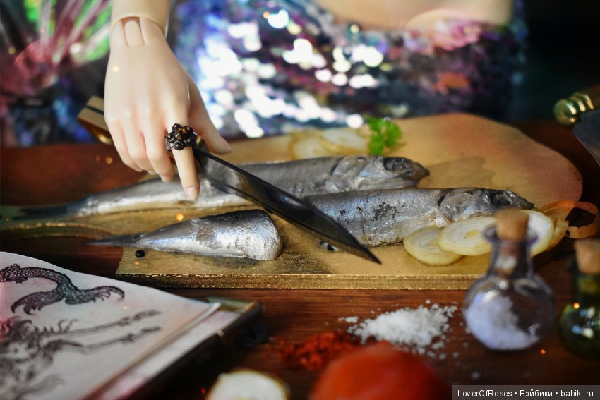 Русалка жарит рыбу — Фотоистории с куклами BJD (БЖД): сериалы (фото 5)