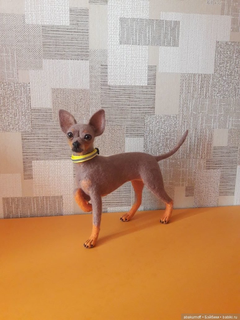 Тоечка из шерсти — Валяные игрушки из шерсти: сухое валяние (фото 4)