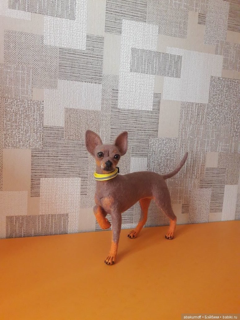 Тоечка из шерсти — Валяные игрушки из шерсти: сухое валяние (фото 3)