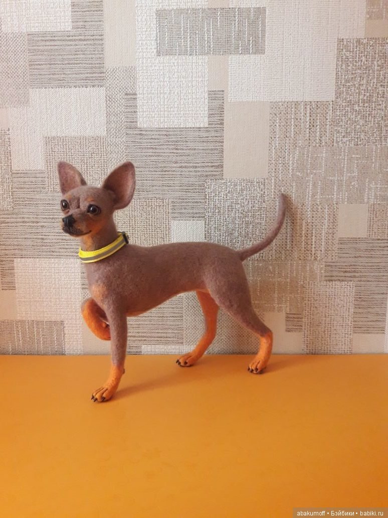 Тоечка из шерсти — Валяные игрушки из шерсти: сухое валяние (фото 5)