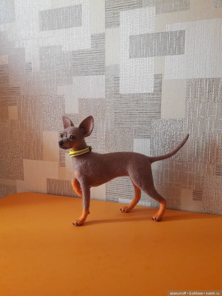 Тоечка из шерсти — Валяные игрушки из шерсти: сухое валяние (фото 10)