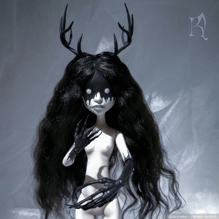 Пугающая Спектра — ООАК Monster High и Ever After High: репейнт (фото 5)