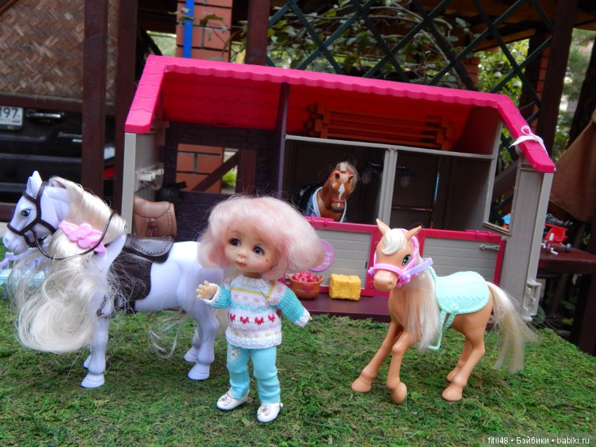 Ника на конюшне — Куклы Nikki Britt (Никки Бритт): авторские BJD (БЖД)