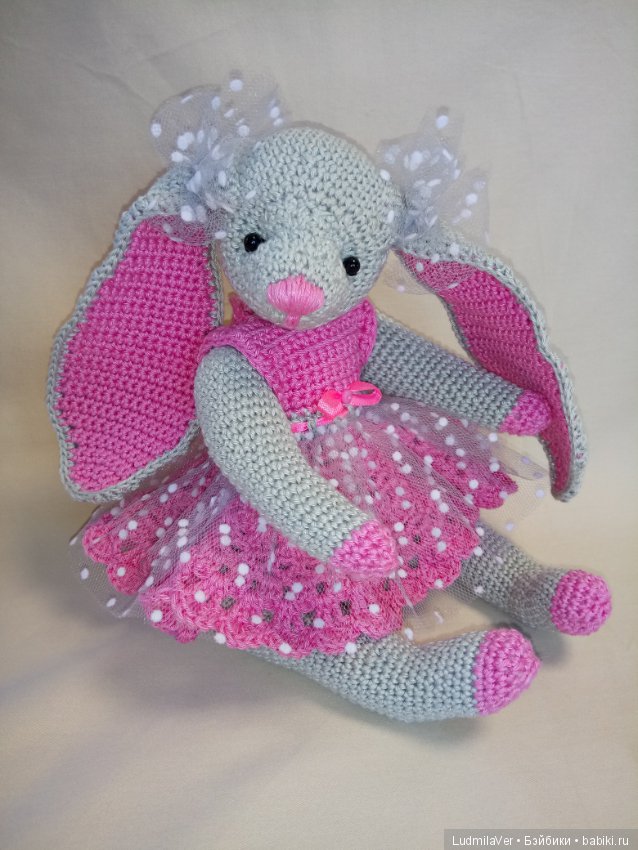 Милашка Крольчушка 27 см — Вязаные игрушки и амигуруми: крючком (фото 2)