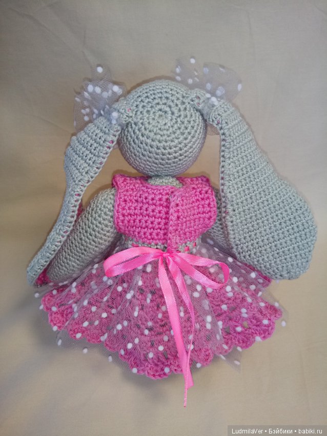 Милашка Крольчушка 27 см — Вязаные игрушки и амигуруми: крючком (фото 3)