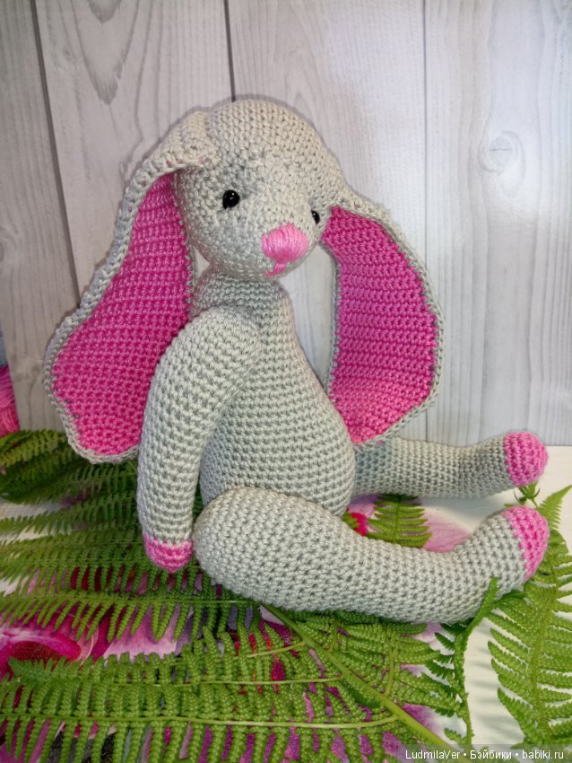 Милашка Крольчушка 27 см — Вязаные игрушки и амигуруми: крючком (фото 7)