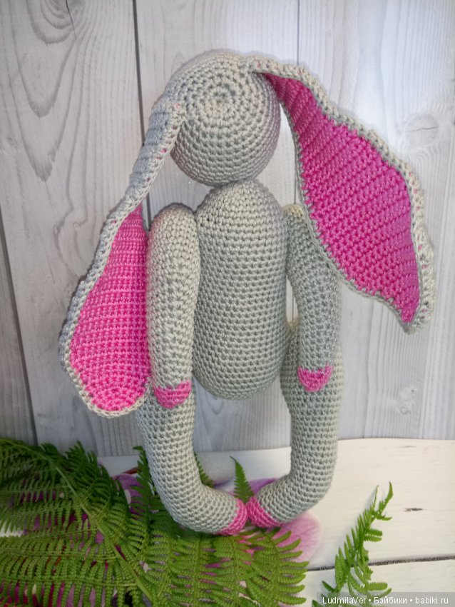 Милашка Крольчушка 27 см — Вязаные игрушки и амигуруми: крючком (фото 8)