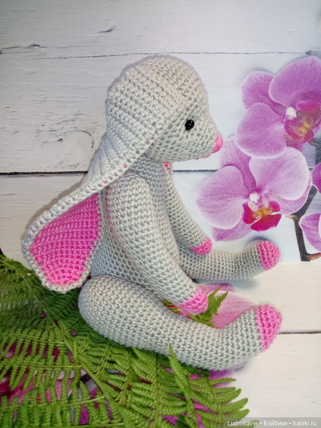 Милашка Крольчушка 27 см — Вязаные игрушки и амигуруми: крючком (фото 10)