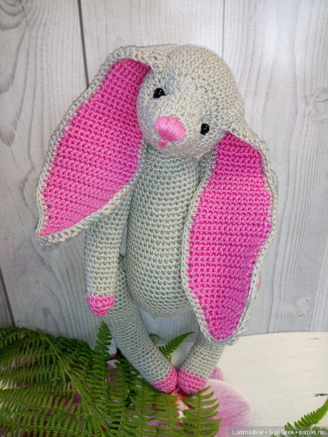 Милашка Крольчушка 27 см — Вязаные игрушки и амигуруми: крючком (фото 9)