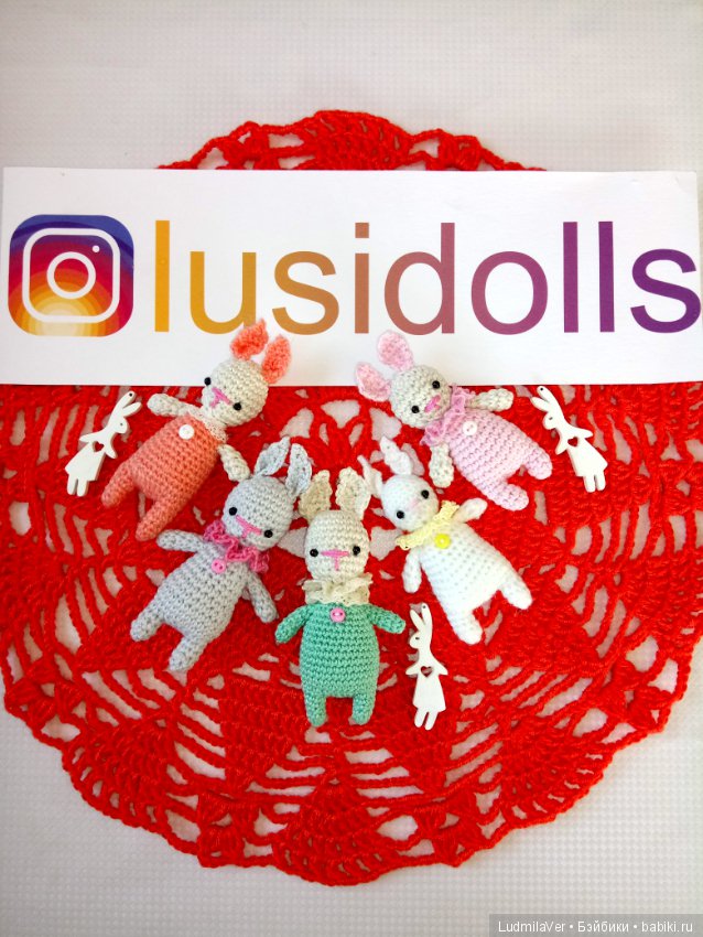 Вязаные зайчики 7-10 см — Вязаные игрушки и амигуруми: крючком (фото 5)
