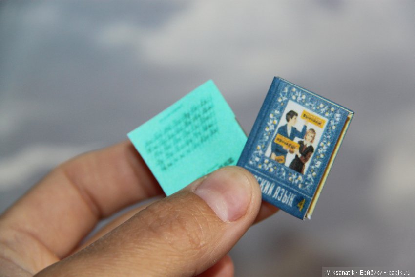 Миниатюрные книжки — Кукольная миниатюра своими руками: еда