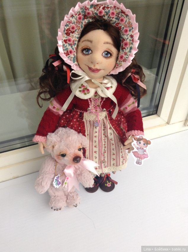 Солнечное утро для Милли, авторская текстильная кукла