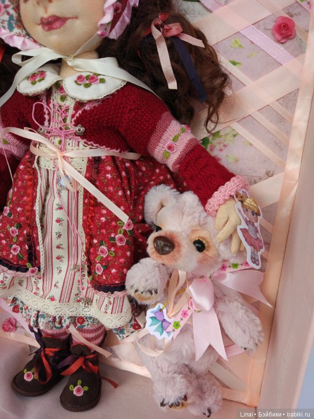 Солнечное утро для Милли, авторская текстильная кукла (фото 6)