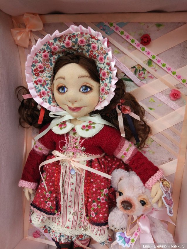 Солнечное утро для Милли, авторская текстильная кукла (фото 7)