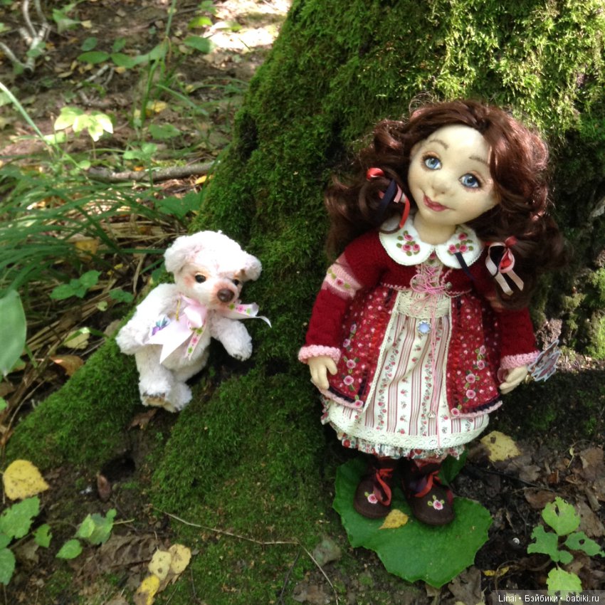 Солнечное утро для Милли, авторская текстильная кукла