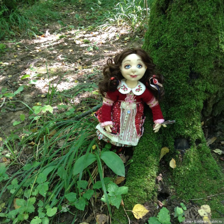 Солнечное утро для Милли, авторская текстильная кукла (фото 4)