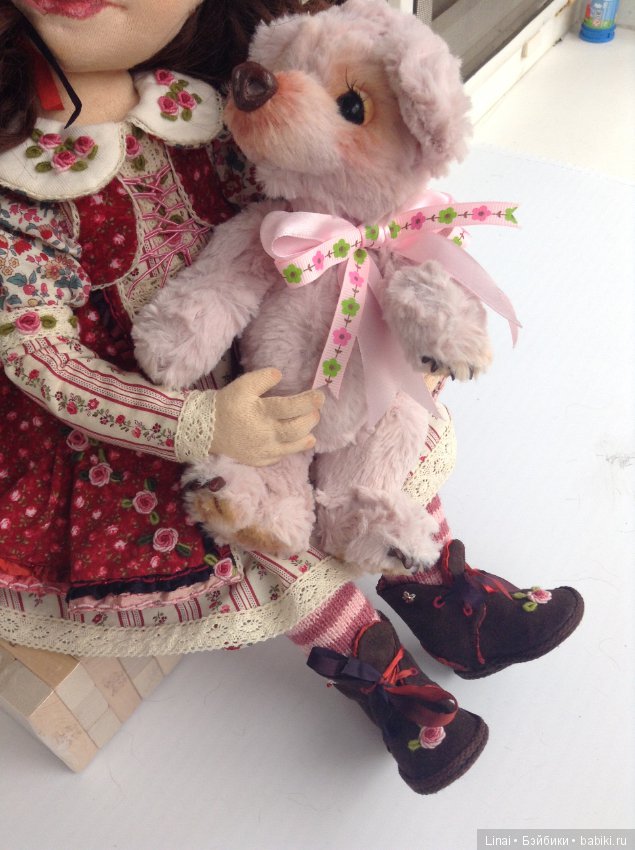 Солнечное утро для Милли, авторская текстильная кукла