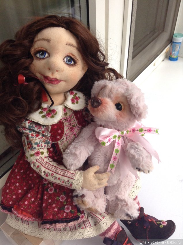 Солнечное утро для Милли, авторская текстильная кукла