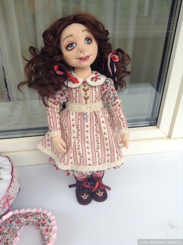 Солнечное утро для Милли, авторская текстильная кукла