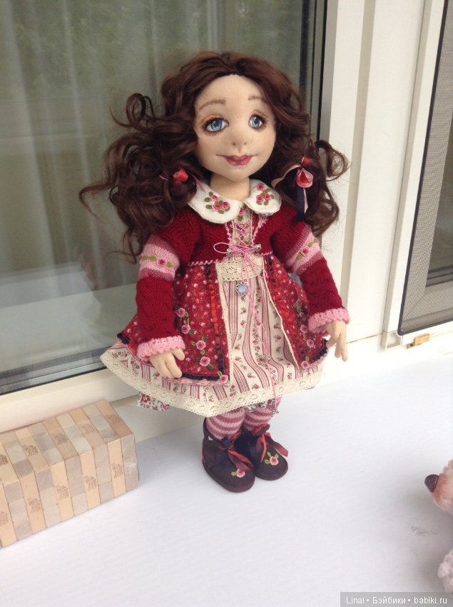Солнечное утро для Милли, авторская текстильная кукла