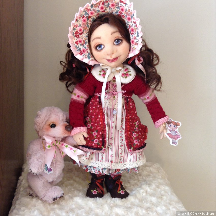 Солнечное утро для Милли, авторская текстильная кукла
