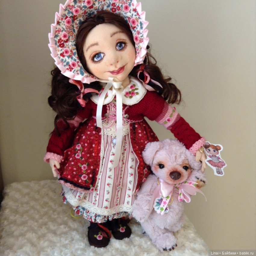 Солнечное утро для Милли, авторская текстильная кукла