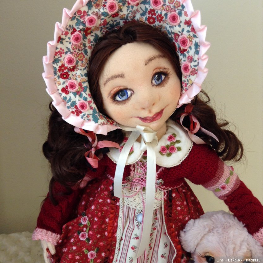 Солнечное утро для Милли, авторская текстильная кукла