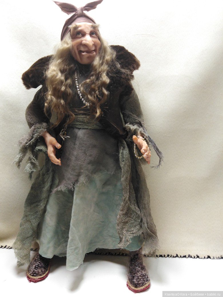 Кукла Баба-Яга — Лепка авторских кукол: полимерная глина (фото 3)