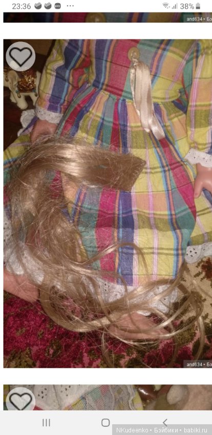 Нужен совет по перепрошивке волос куклы Готц (фото 2)