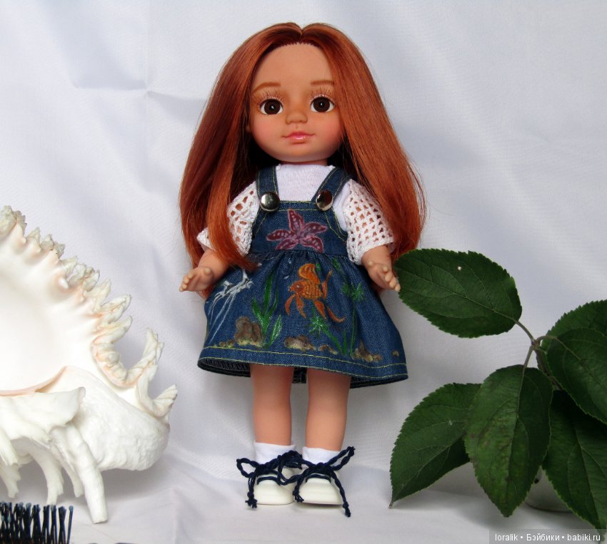 Банда рыжиков ООАК Веснянок. Соня-рыбка клоун, Ася-наливное яблочко и Элечка стильная девочка прощаются с летом