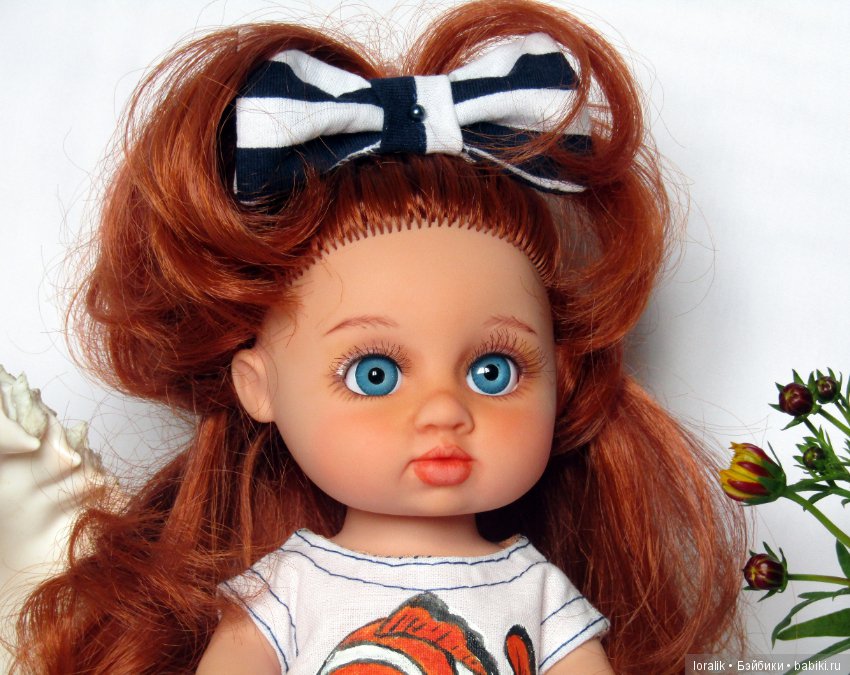 Банда рыжиков ООАК Веснянок. Соня-рыбка клоун, Ася-наливное яблочко и Элечка стильная девочка прощаются с летом (фото 8)