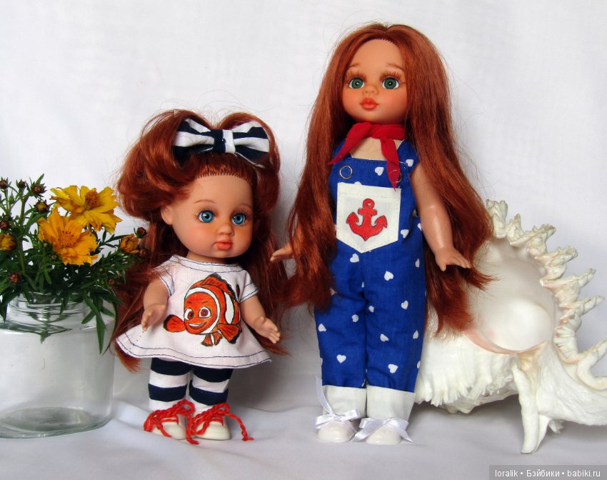 Банда рыжиков ООАК Веснянок. Соня-рыбка клоун, Ася-наливное яблочко и Элечка стильная девочка прощаются с летом (фото 6)