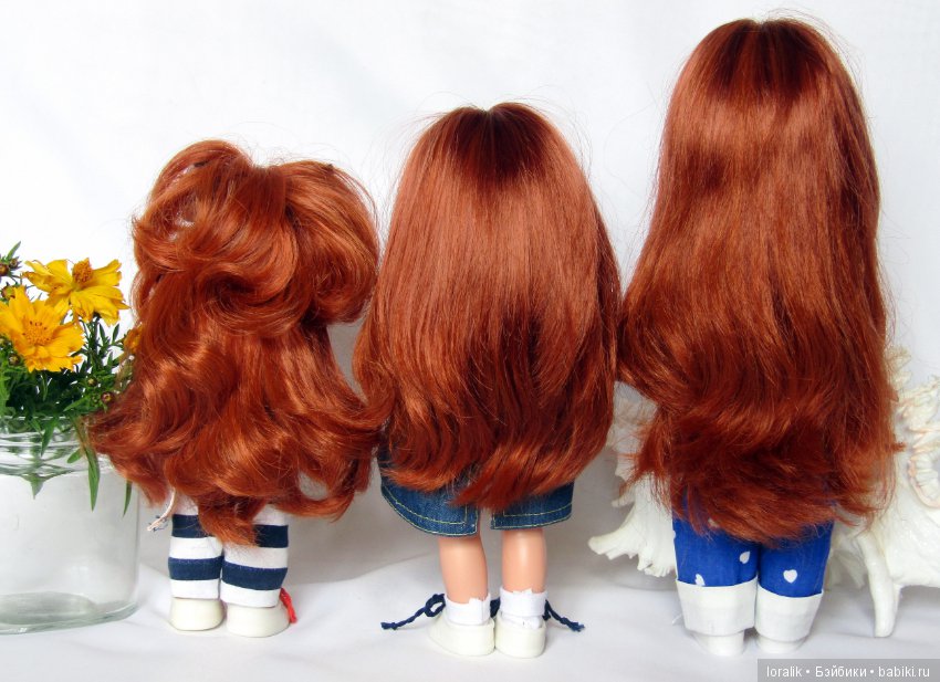 Банда рыжиков ООАК Веснянок. Соня-рыбка клоун, Ася-наливное яблочко и Элечка стильная девочка прощаются с летом (фото 3)