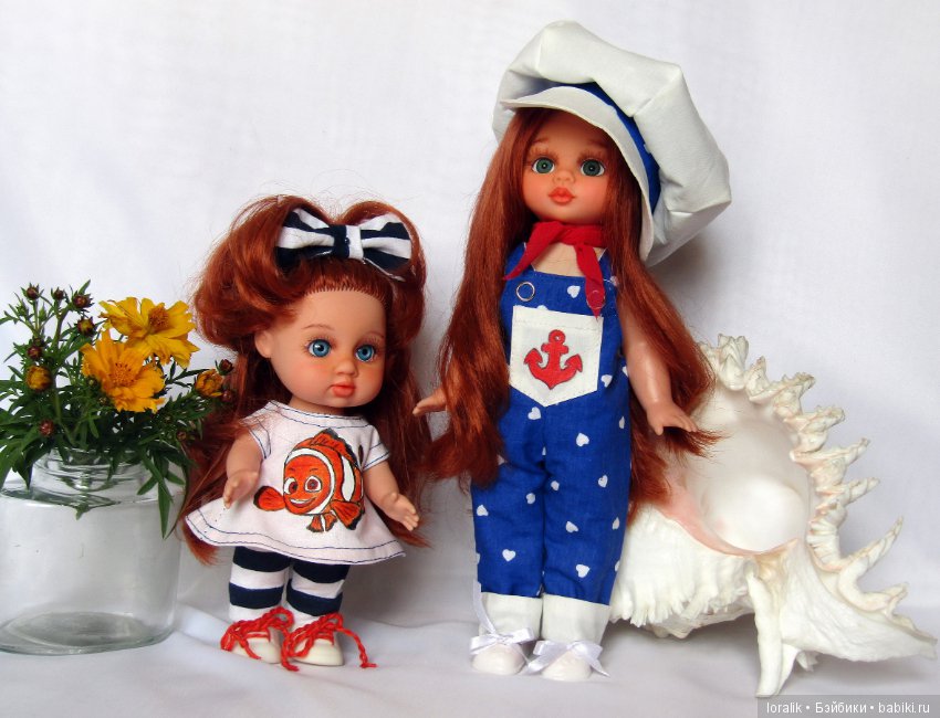 Банда рыжиков ООАК Веснянок. Соня-рыбка клоун, Ася-наливное яблочко и Элечка стильная девочка прощаются с летом (фото 5)