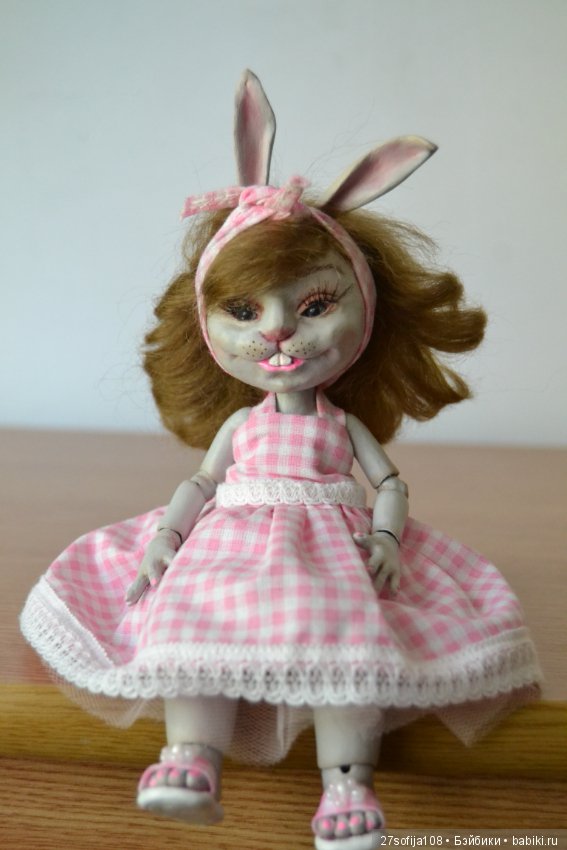 Шарнирная куколка Зая — Авторские шарнирные куклы своими руками: лепка (фото 8)